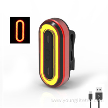 Aluminum rechargeable LED bike rear light